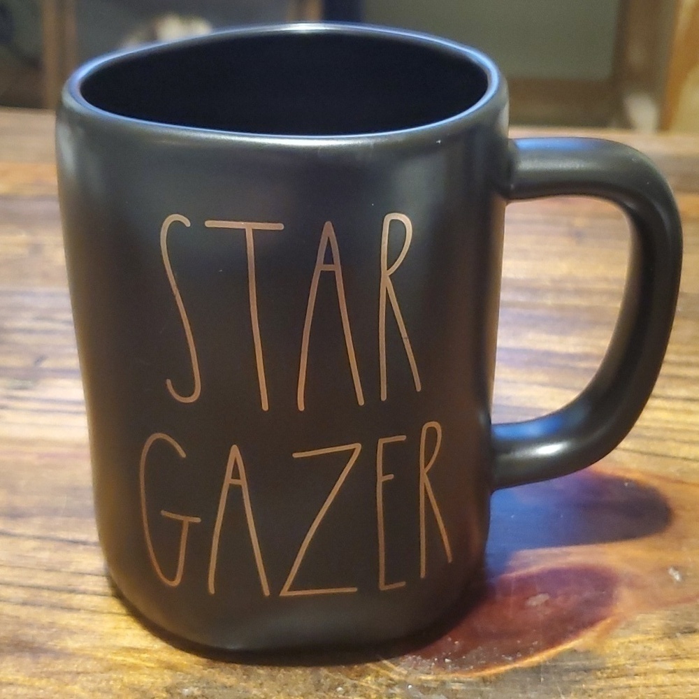 Rae Dunn Black Star Gazer Coffee Mug